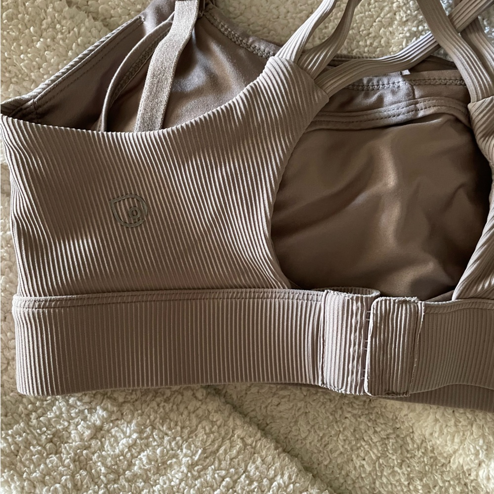Sweat & Milk Beige Chloe Nursing Sports Bra - Picture 6 of 6